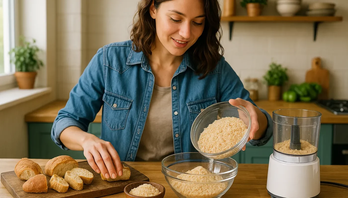 Paniermehl selber machen: Aus altem Brot in 10 Min
