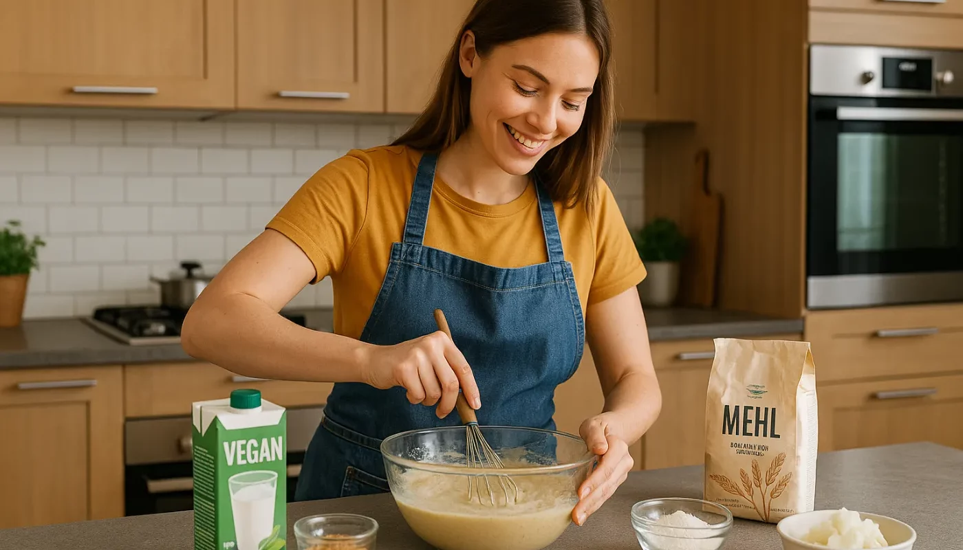 Veganer Tortenboden: Fluffig ohne Ei backen