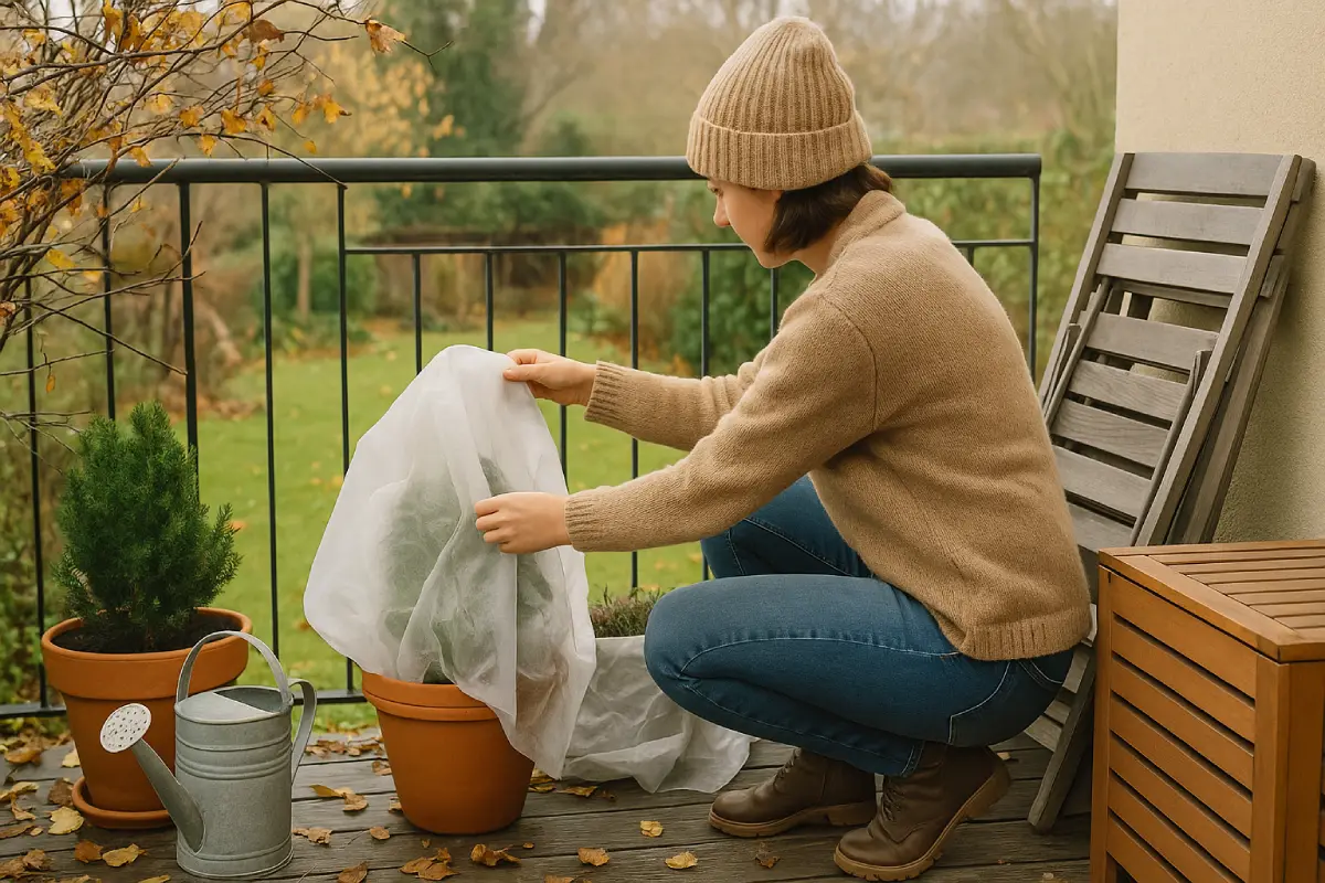 Balkon und Garten winterfest machen: Checkliste für Ende November