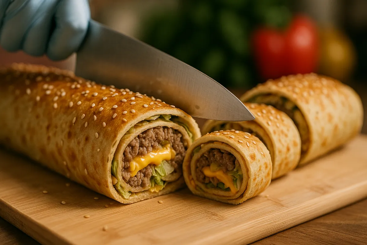 Big-Mac-Rolle selber machen: Einfaches Party-Rezept zuhause