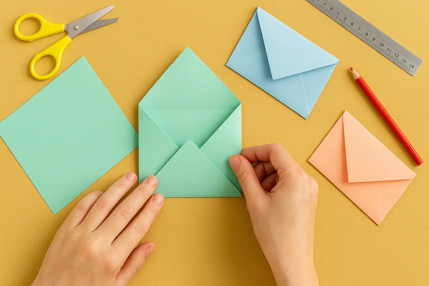Briefumschlag falten ohne Kleber: 3 geniale Techniken