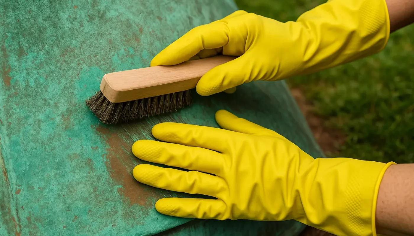 Grünspan entfernen – Alle Methoden im Überblick