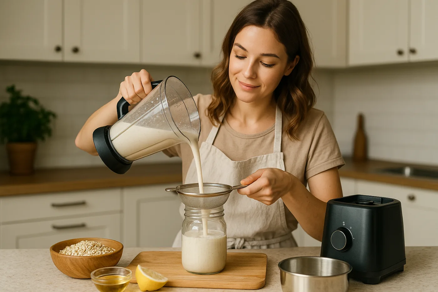 Hafersahne selber machen: cremige vegane Alternative