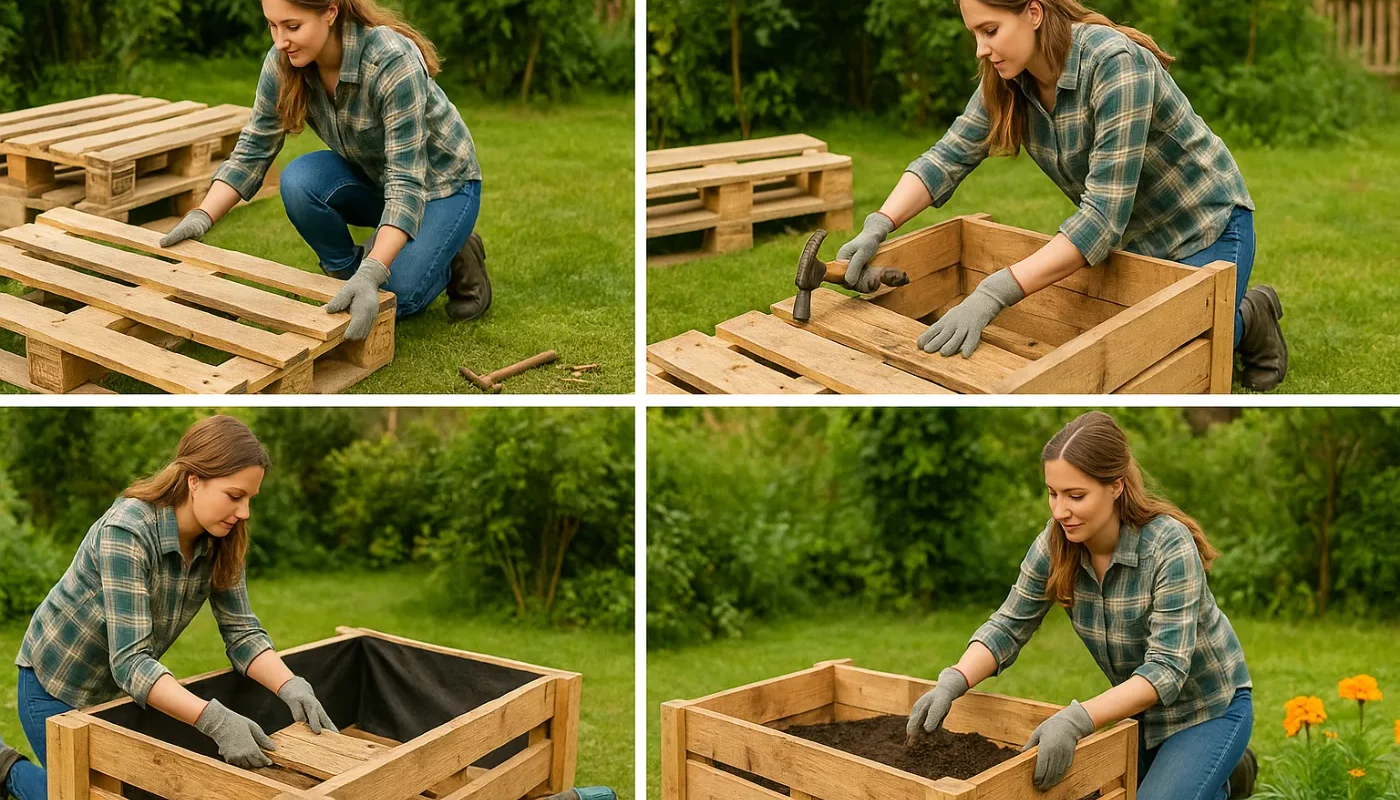 Hochbeet aus Paletten bauen: Anleitung für 0 Euro