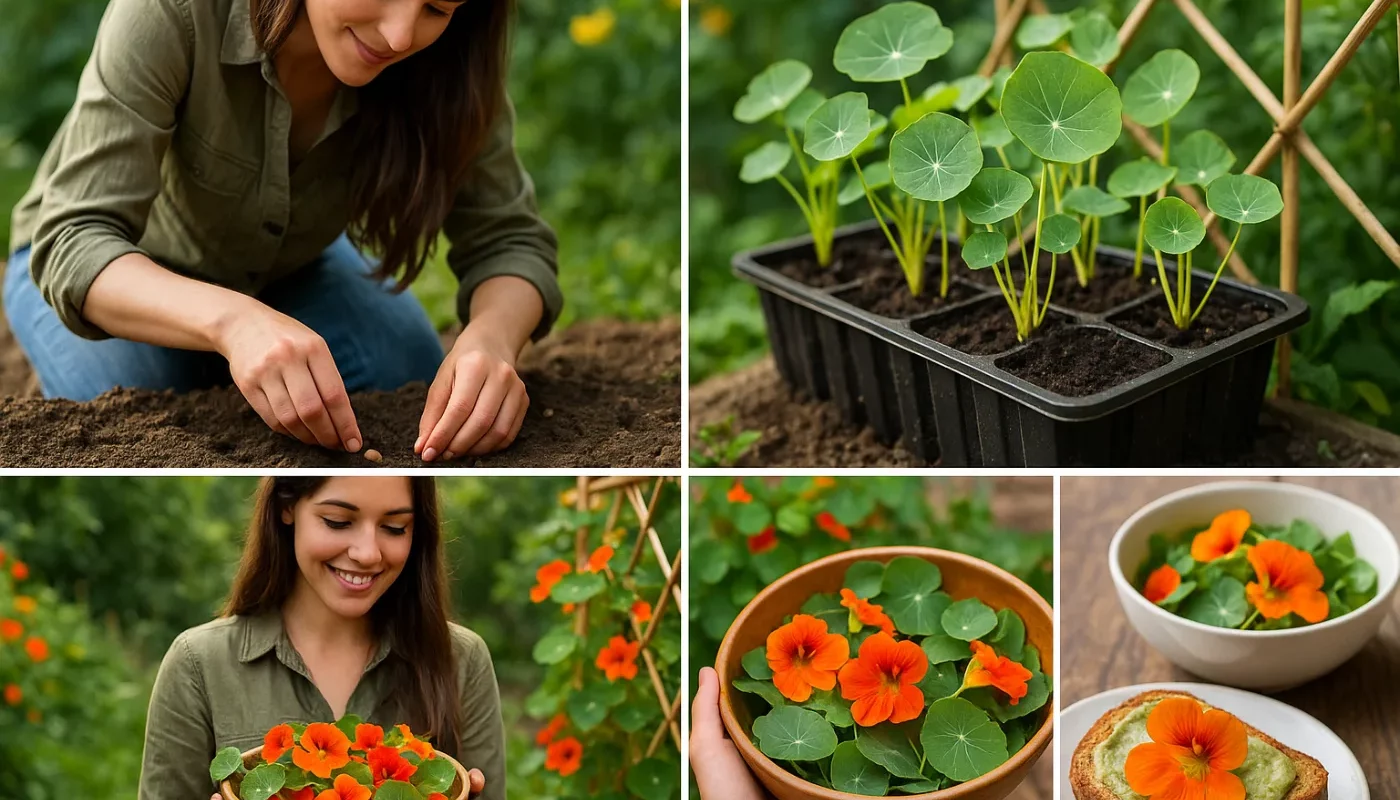 Kapuzinerkresse säen und nutzen: Pflege-Tipps 1 Kapuzinerkresse säen und nutzen: Pflege-Tipps