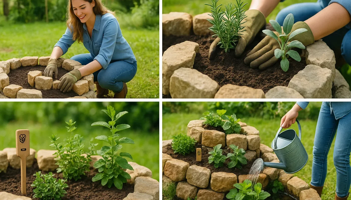 Kräuterspirale bepflanzen: Welche Kräuter wohin? 1 Kräuterspirale bepflanzen: Welche Kräuter wohin?