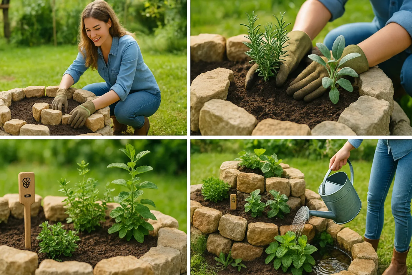 Kräuterspirale bepflanzen: Welche Kräuter wohin?