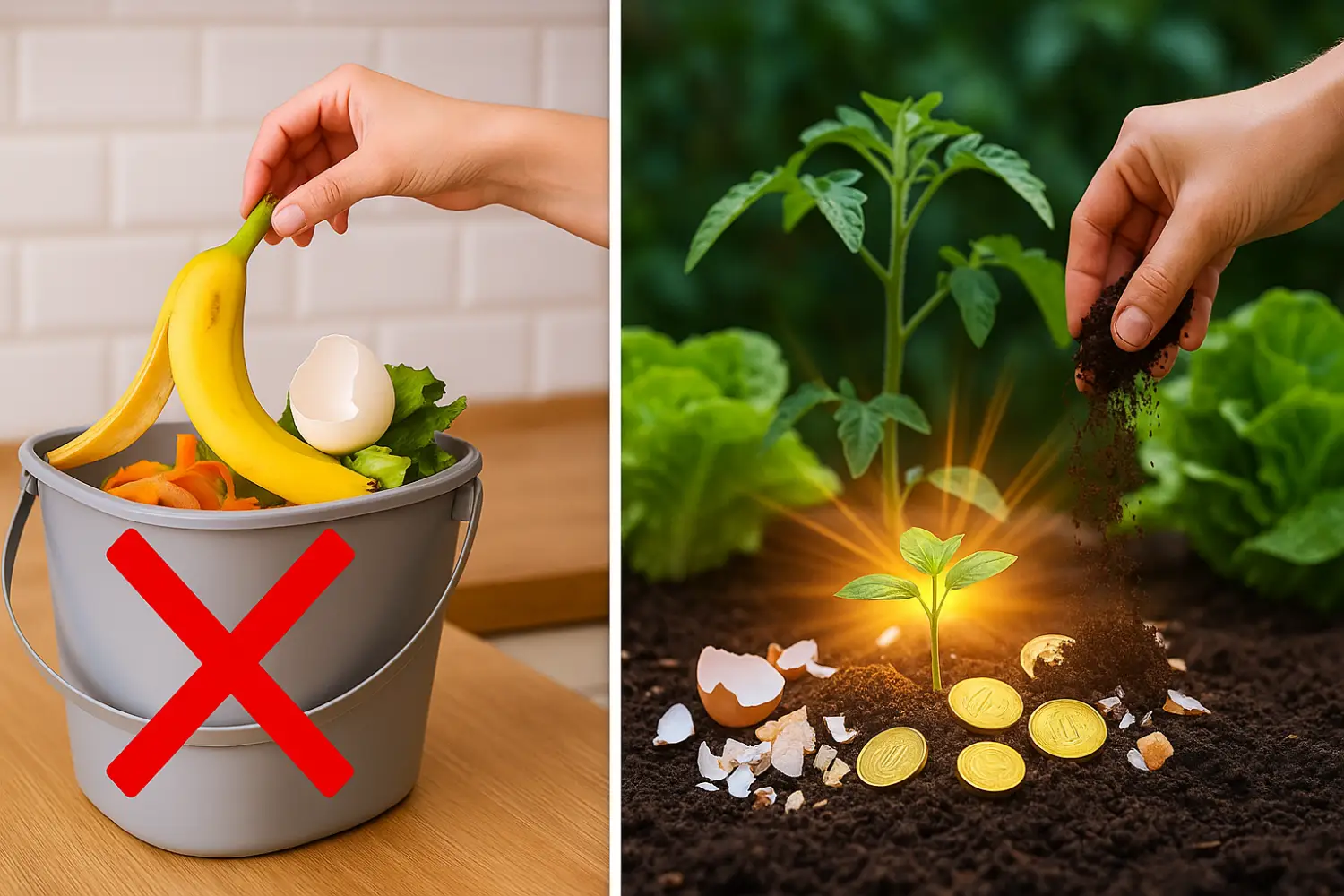 Wirf diese Küchenabfälle niemals weg – sie sind Gold für deinen Garten