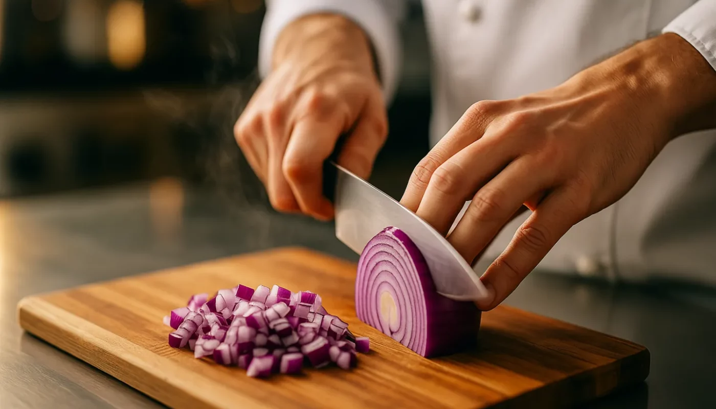 Warum Profiköche nur noch diese Methode zum Zwiebeln schneiden nutzen