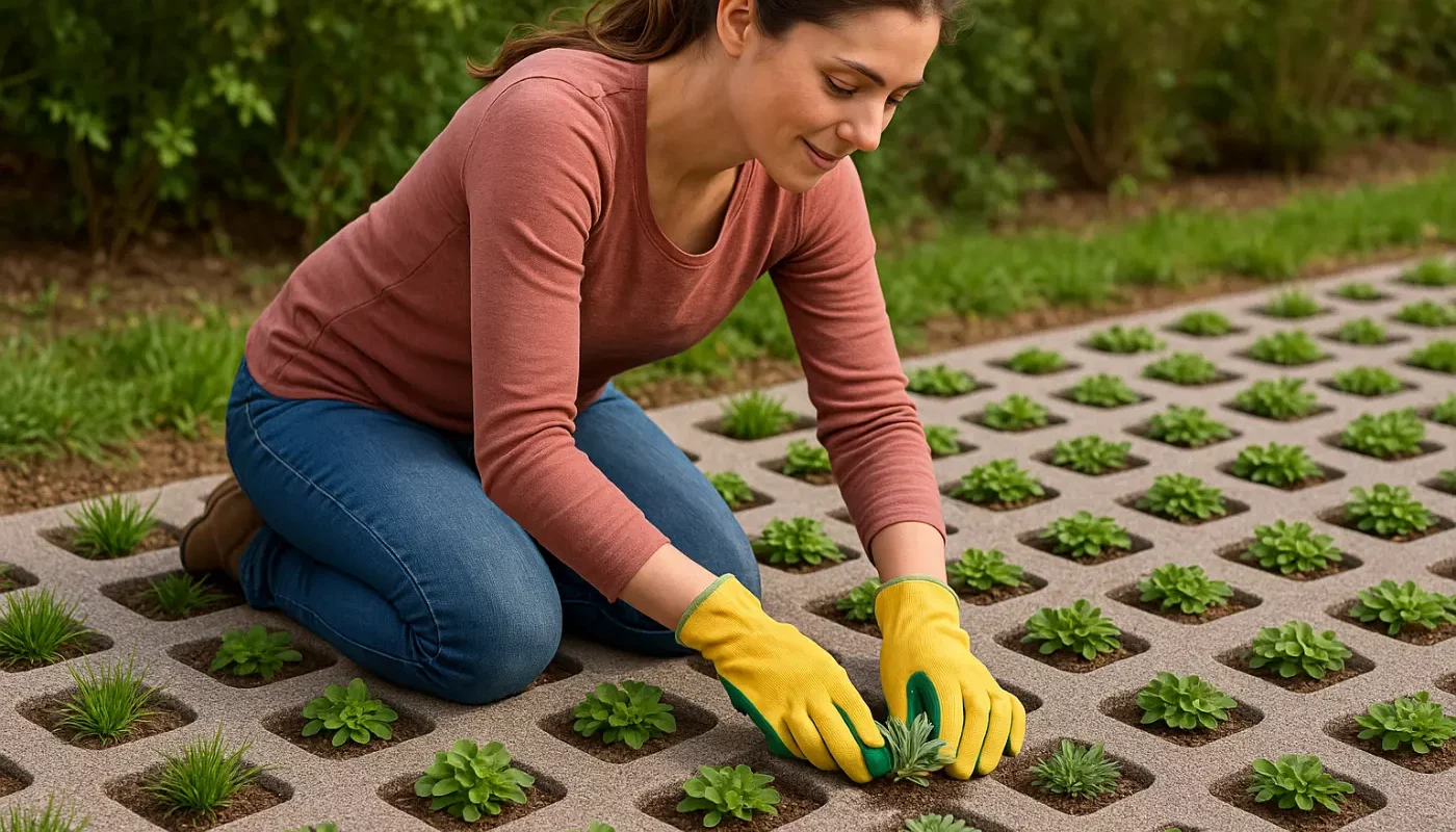 Rasengittersteine bepflanzen – So wird’s richtig gemacht
