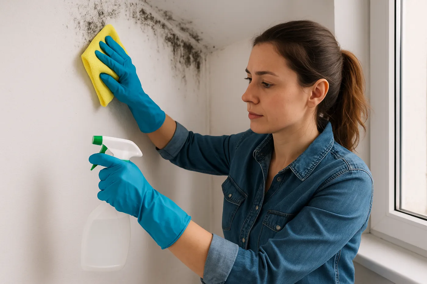 Schimmel mit Wasserstoffperoxid entfernen, ohne sich zu verletzen – meine Tipps