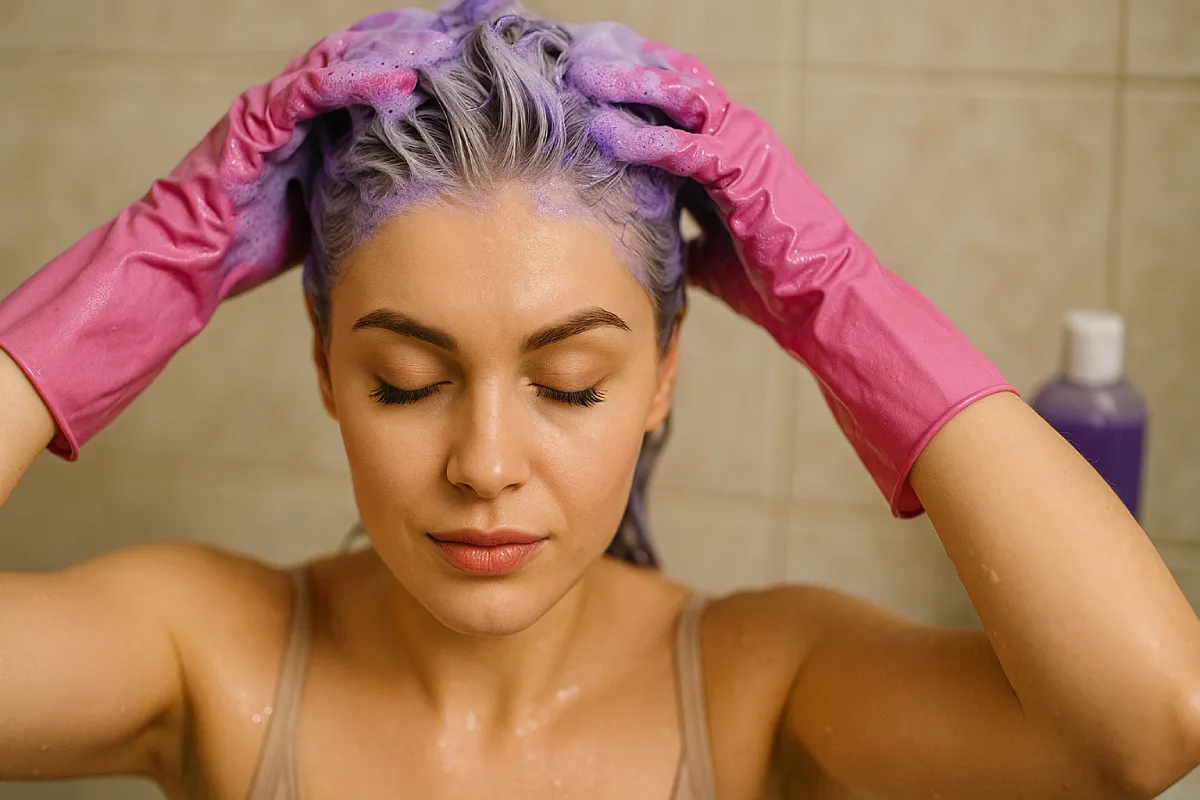 Silbershampoo richtig anwenden: So gelingt der Anti-Gelbstich