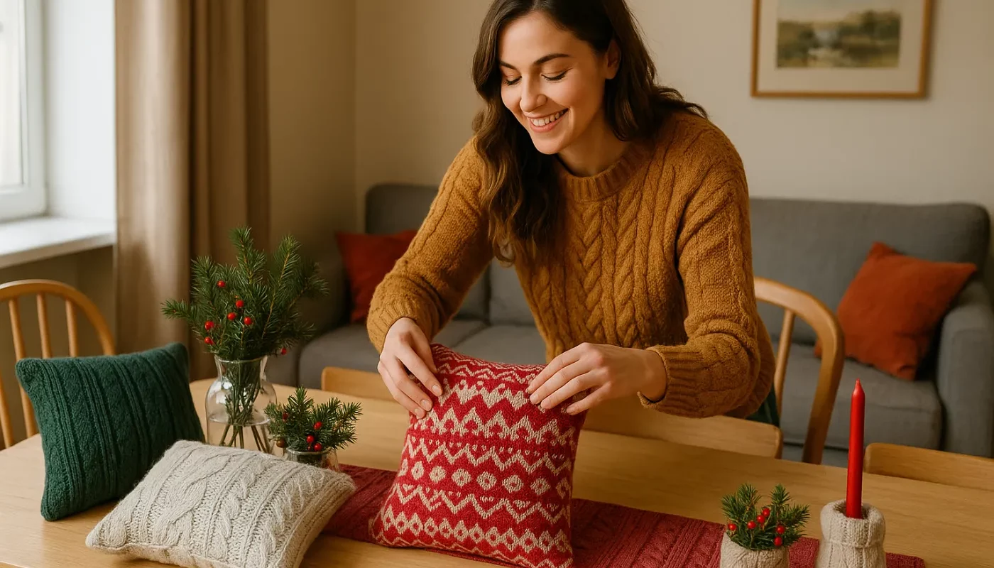 Was passiert, wenn du deine alten Pullis SO upcyclest? Deine Gäste werden staunen