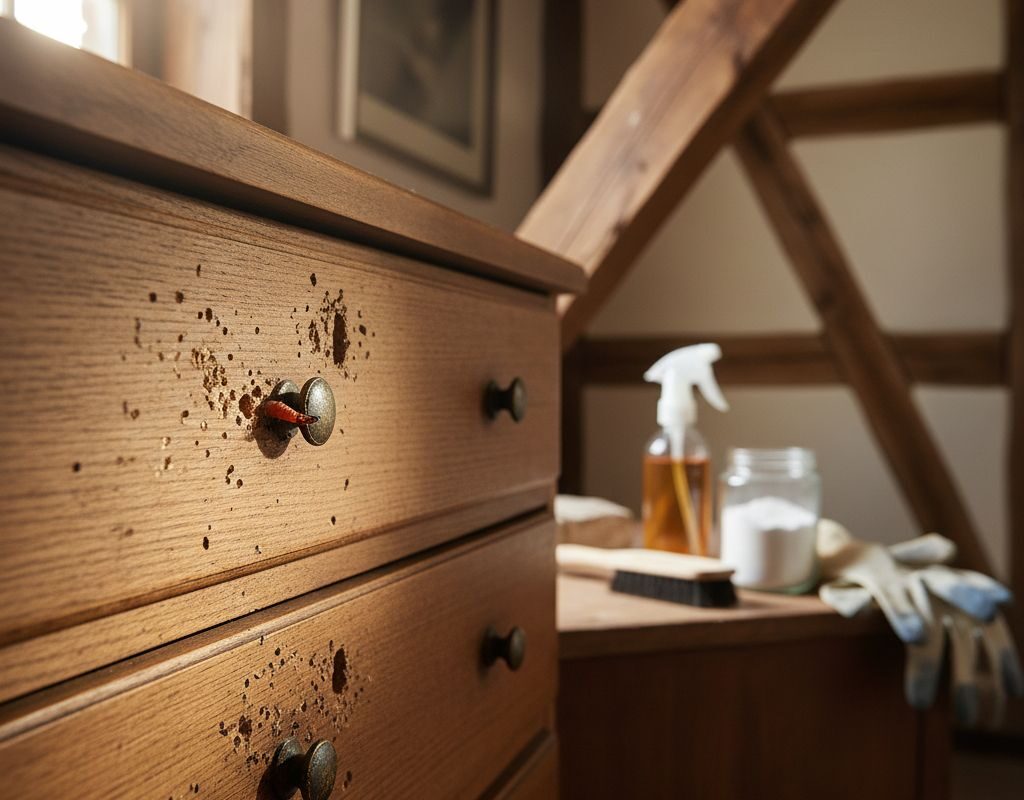 Holzwurm bekämpfen: Wirksame Mittel für Möbel, Dach und Haus