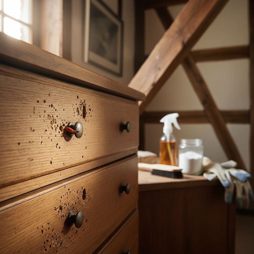 Holzwurm bekämpfen: Wirksame Mittel für Möbel, Dach und Haus