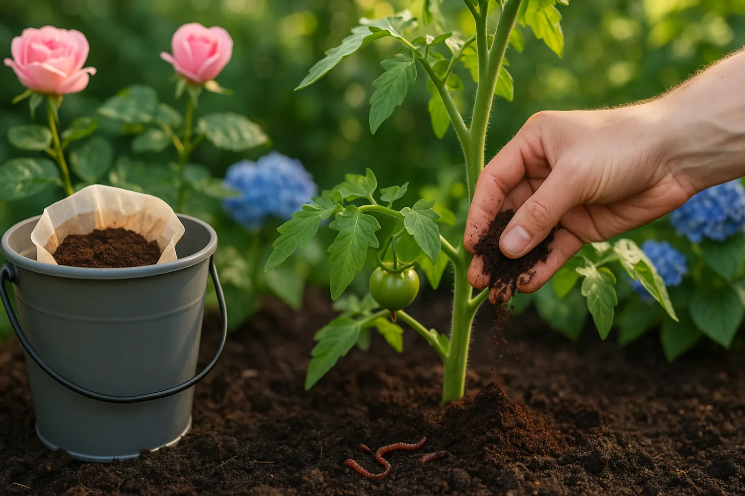 Was passiert, wenn du Kaffeesatz SO im Garten verwendest