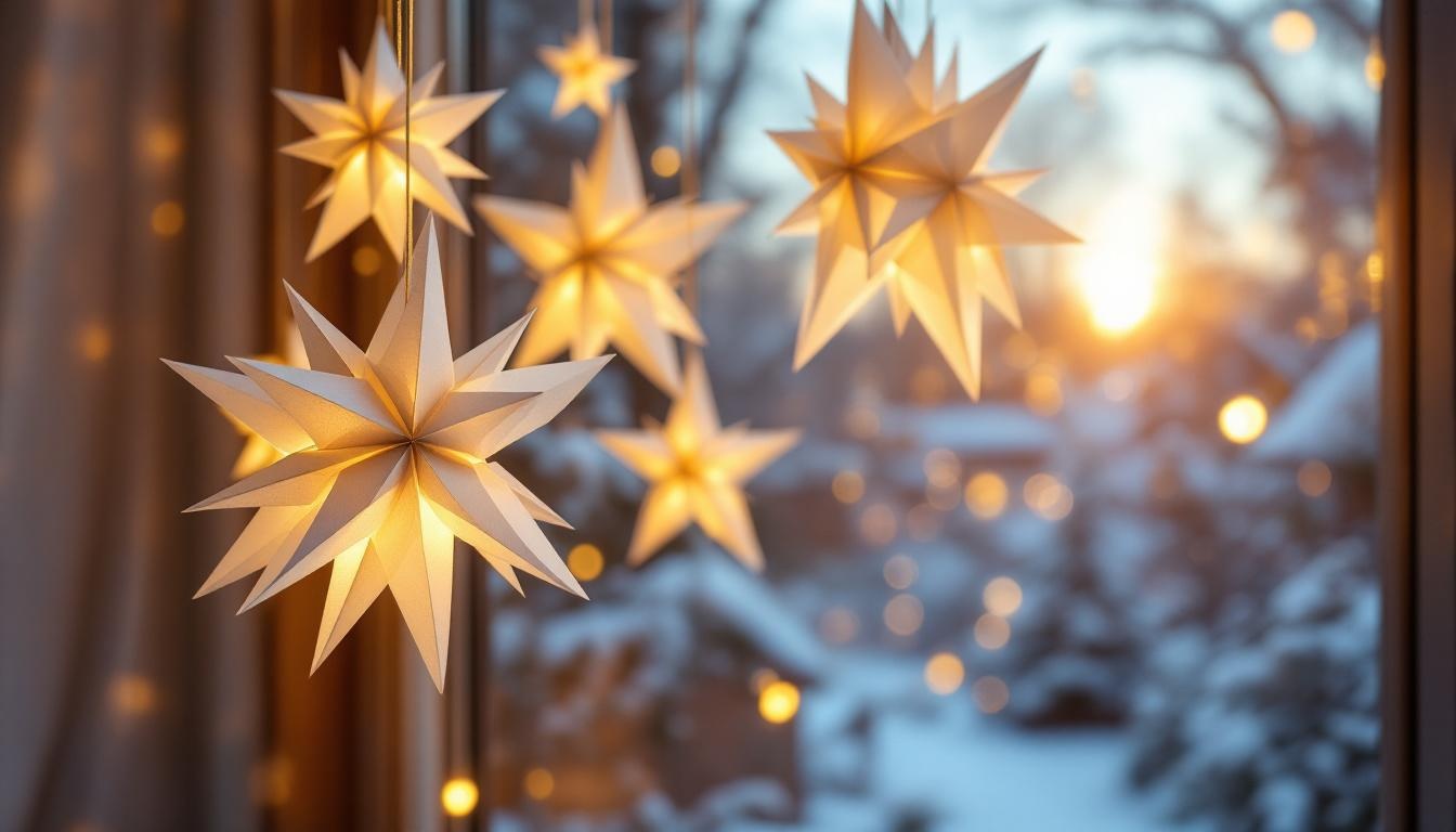 Papiersterne basteln: Die schönsten Anleitungen für Fenster und Baum