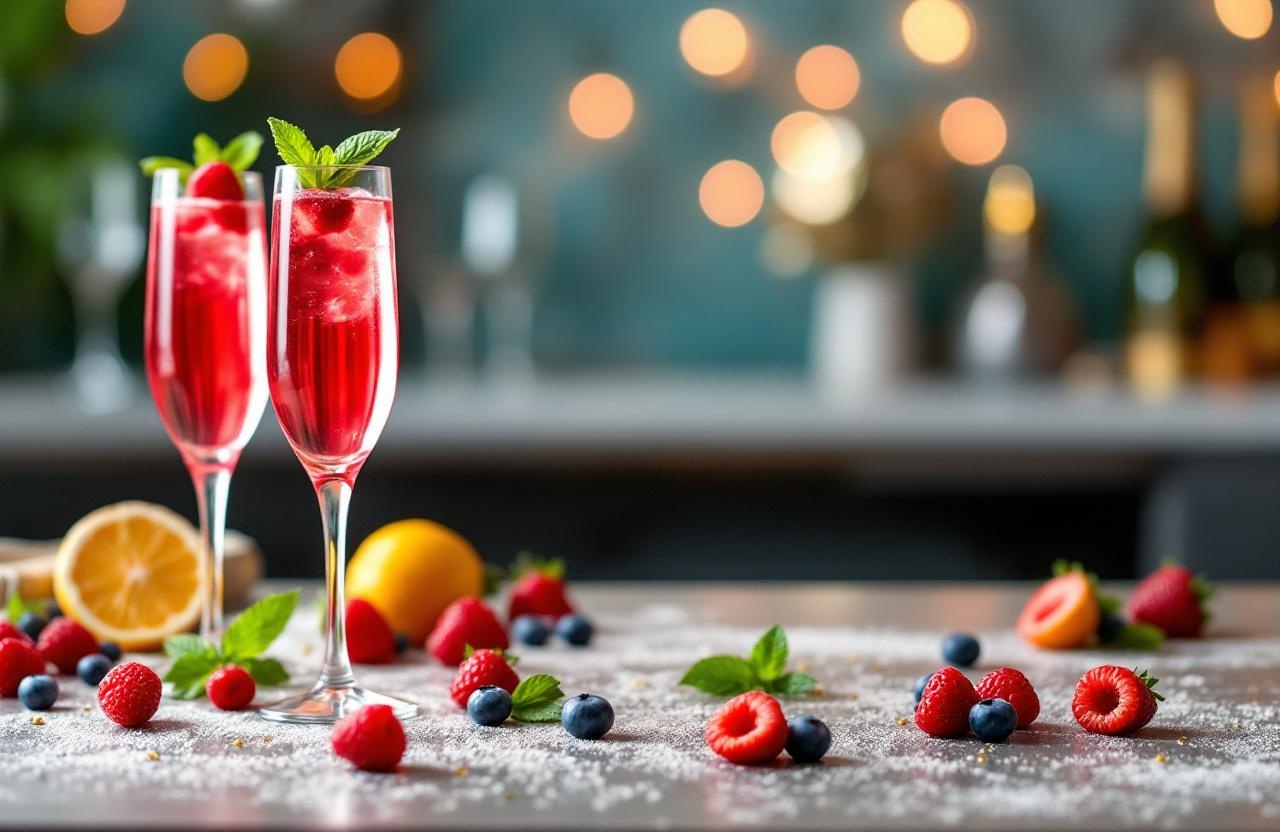 Sparkling Berry Delight & Co.: Die besten alkoholfreien Silvester-Cocktails für Ihre Party
