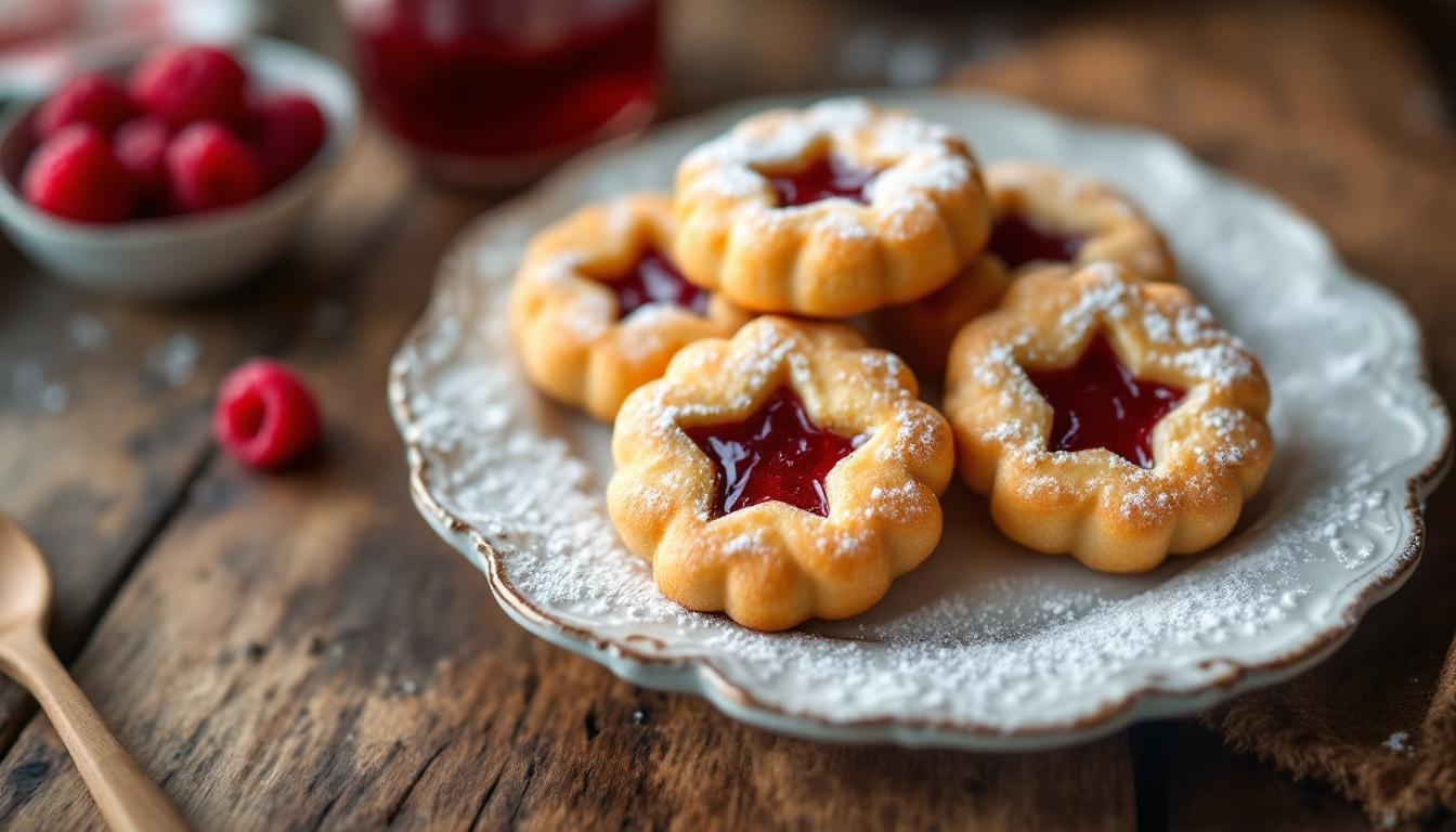 Spitzbuben backen: Omas Rezept mit Himbeermarmelade (klassisch & gelingsicher)
