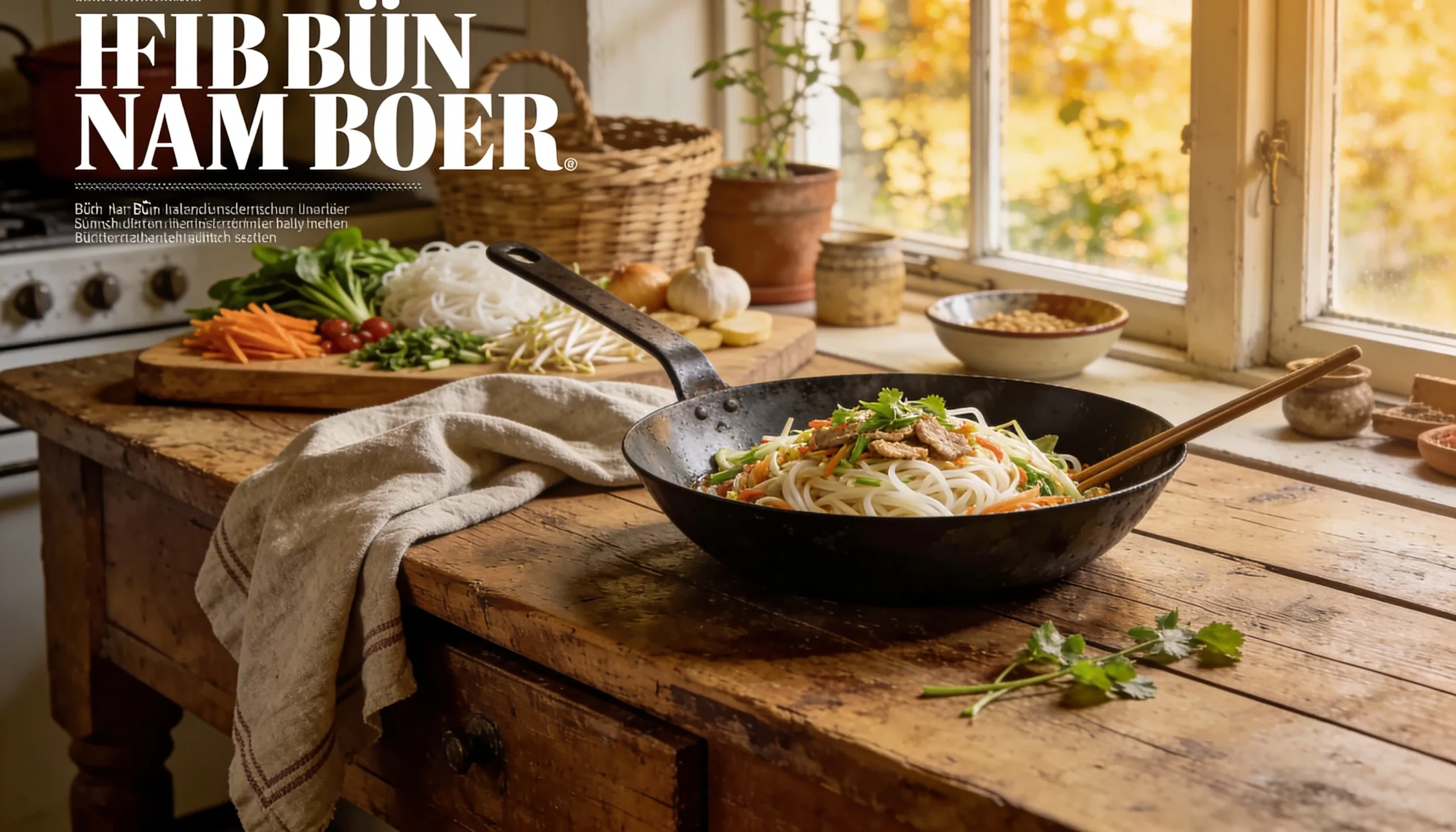 Bún Nam Bộ zu Hause: das vietnamesische Reisnudel-Gericht im Wok 1 htg bun nam bo 1779940172 scaled