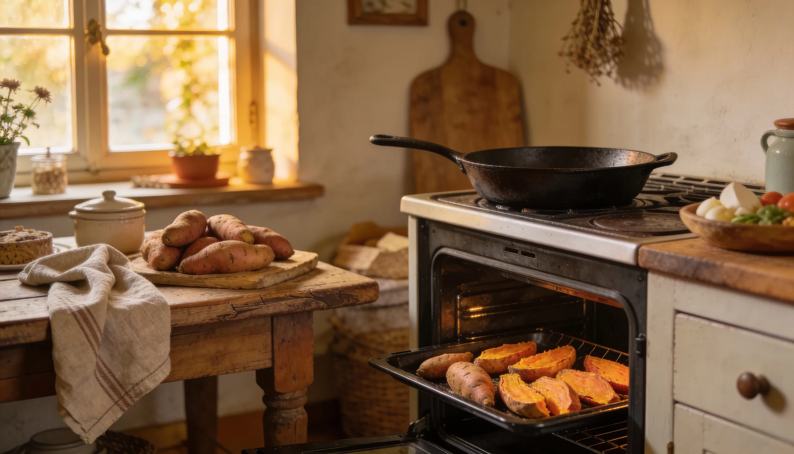 Süßkartoffeln im Backofen: so karamellisieren sie perfekt am Rand 1 htg skartoffeln im backofen 1778557636 scaled
