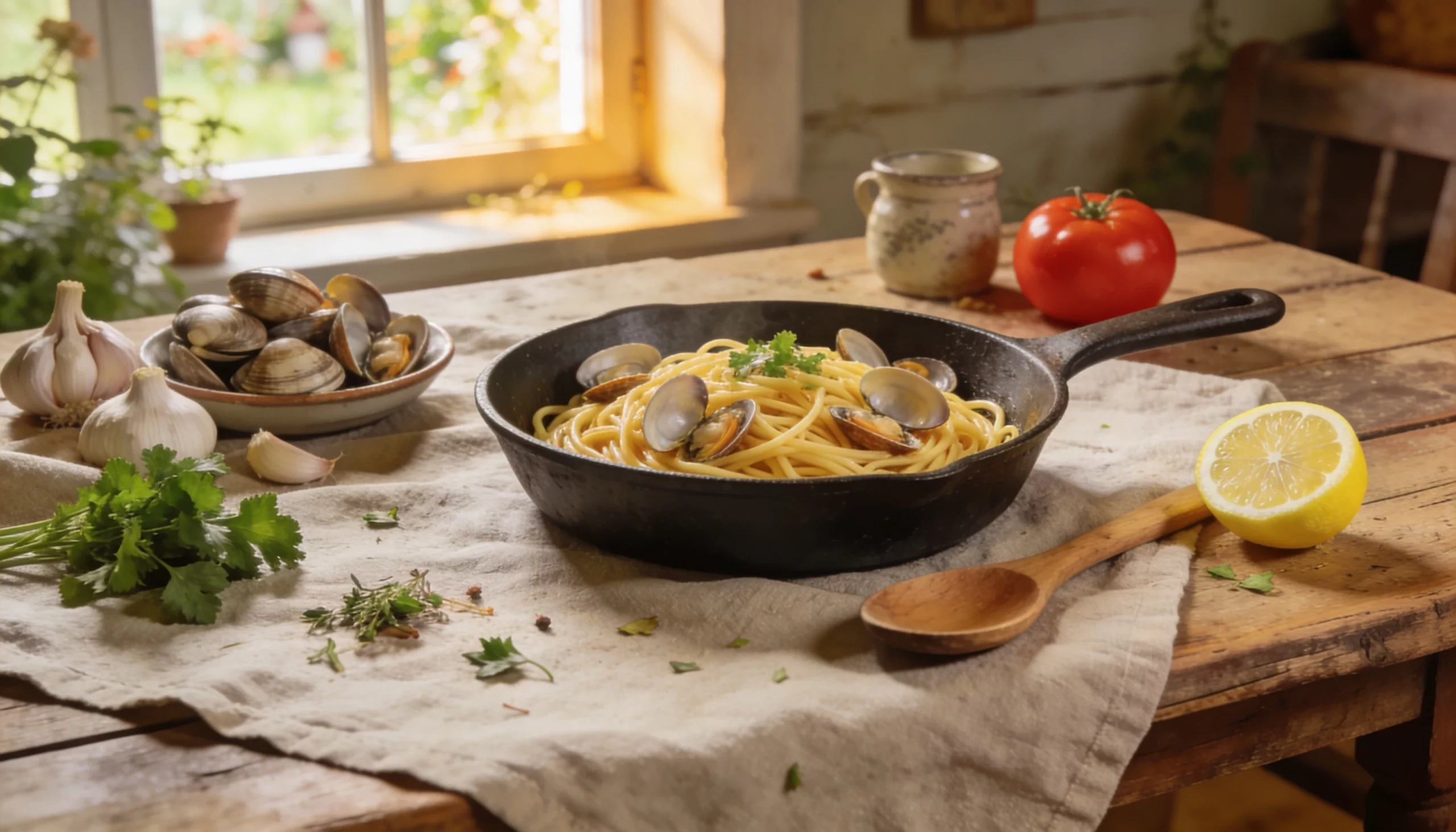 Spaghetti di Vongole wie in Bella Italia: das 20-Minuten-Wunder 1 htg spaghetti di vongole 1779680956 scaled
