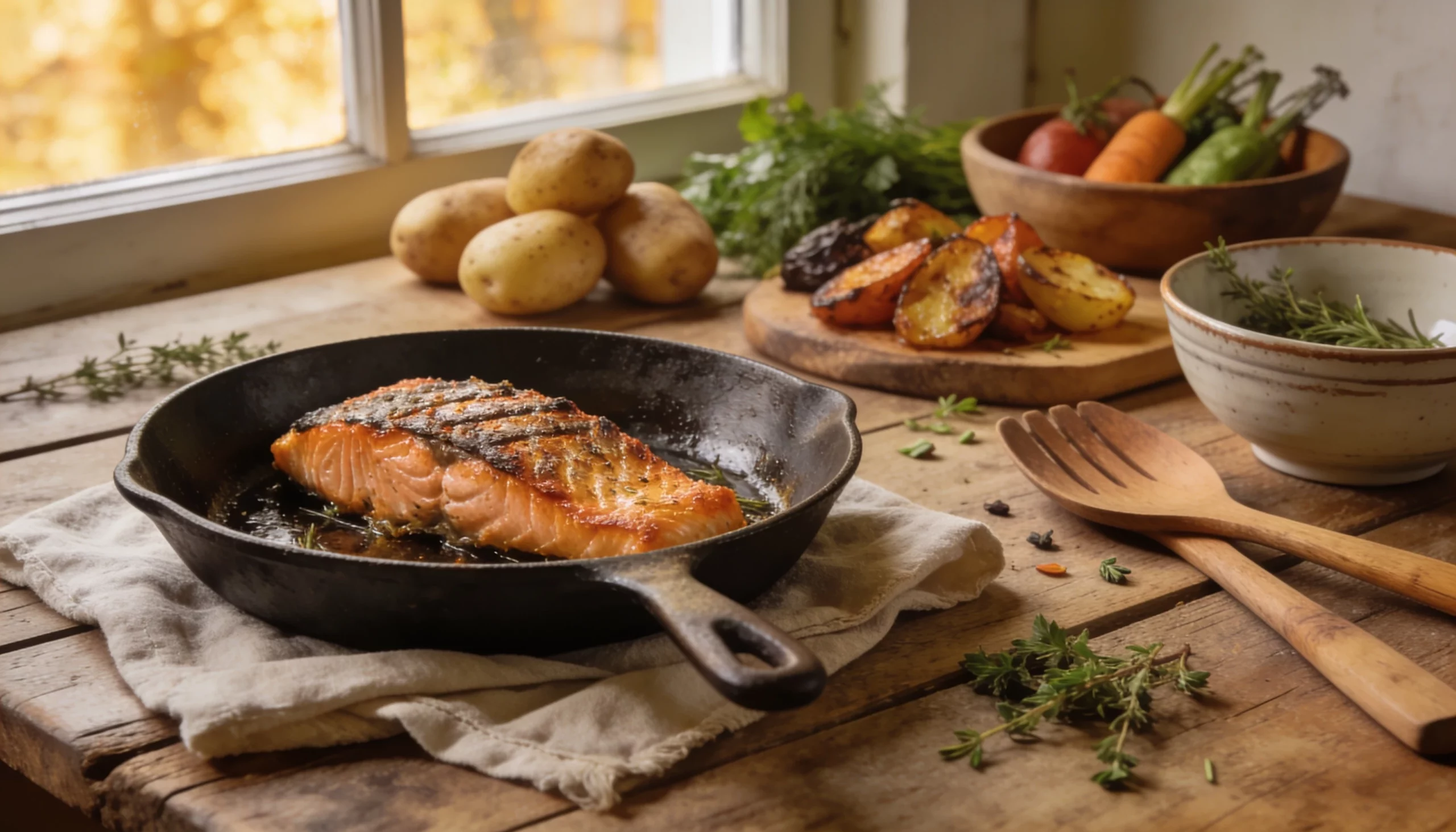 Gebratener Lachs mit krosser Haut: die Pfanne macht fast alles allein 1 htg gebratener lachs 1781322399 scaled