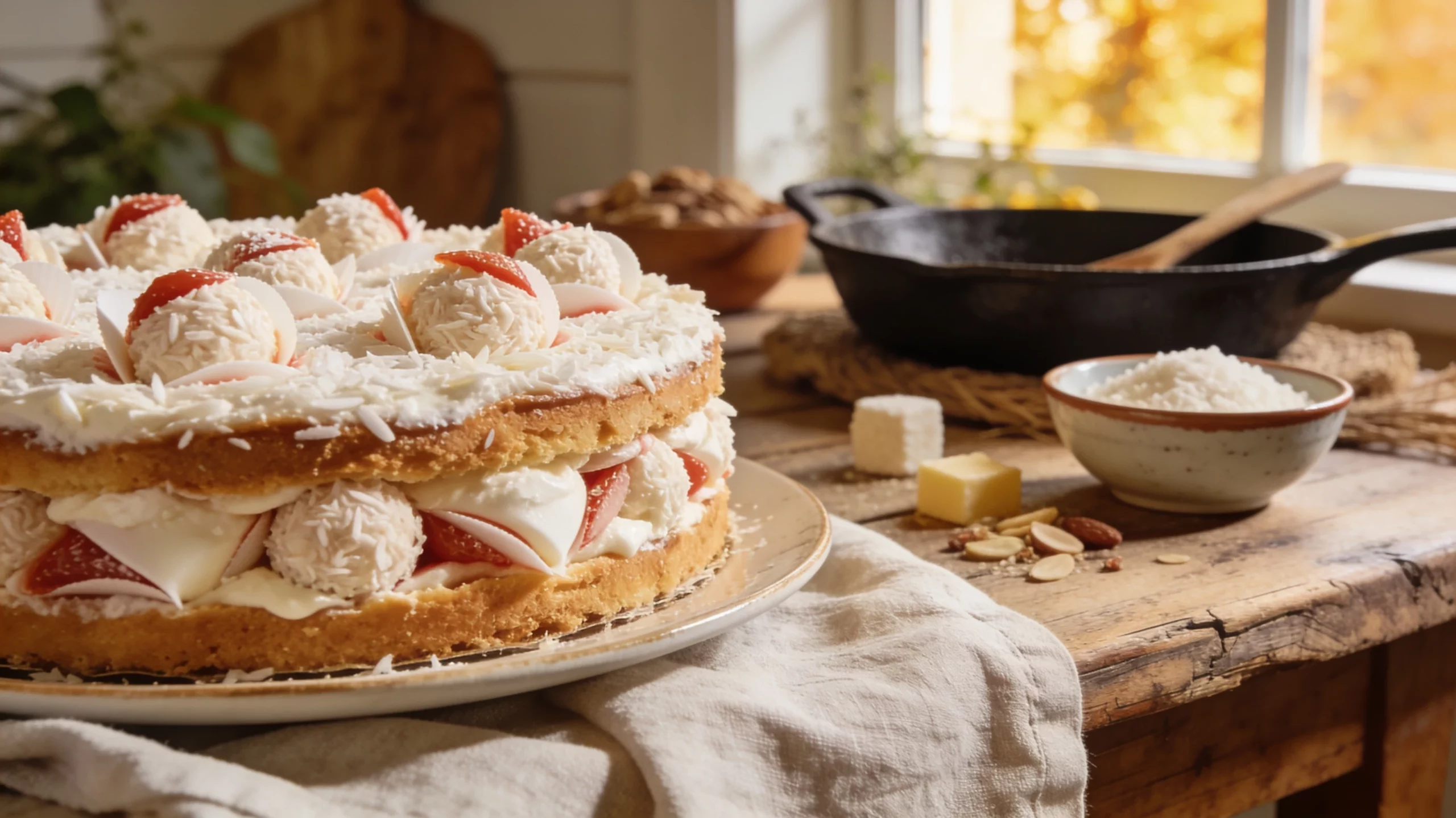 Raffaello-Torte selbst gebacken: die Schokoladenseite des Kokos – Rezept 1 htg torte raffaello rezept 1782618650 scaled