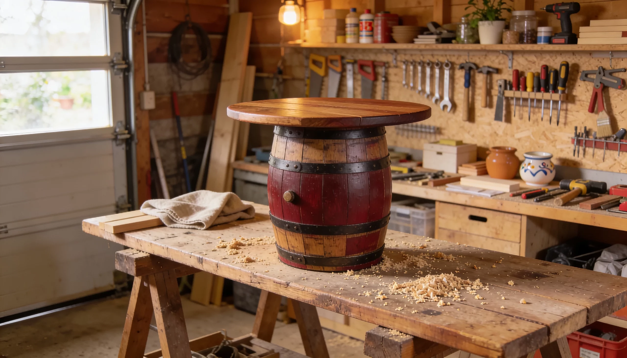 Weinfass als Stehtisch: das Upcycling für den außergewöhnlichen Garten 1 htg weinfass stehtisch 1780804155 scaled