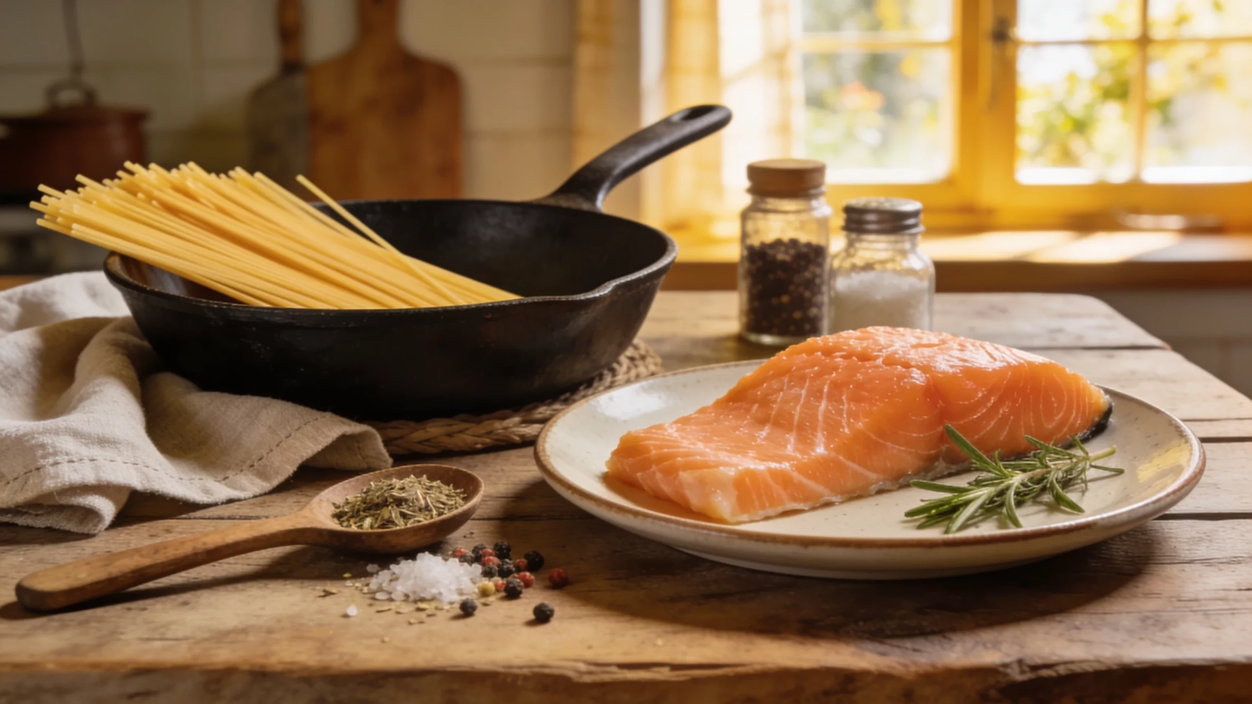 Spaghetti mit Lachs auf italienische Art: Das authentische Rezept ohne Sahne, voller Aroma 1 htg spaghetti mit lachs italienisch 1783568945 scaled