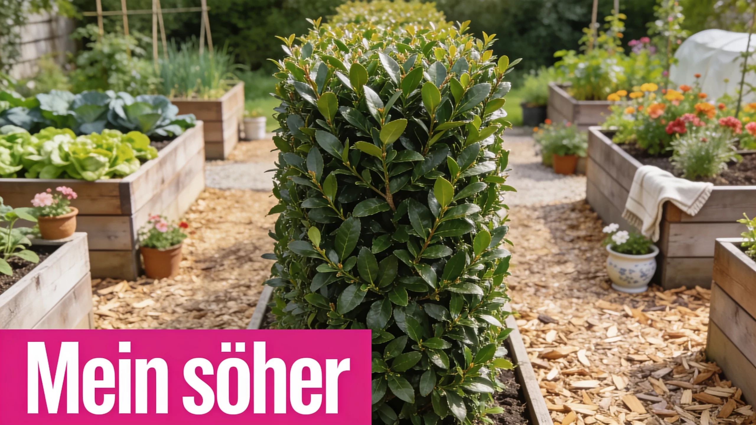 Lorbeerhecke als Sichtschutz: mediterrane Ruhe an der Grundstücksgrenze 1 htg lorbeerhecke 1785728821 scaled