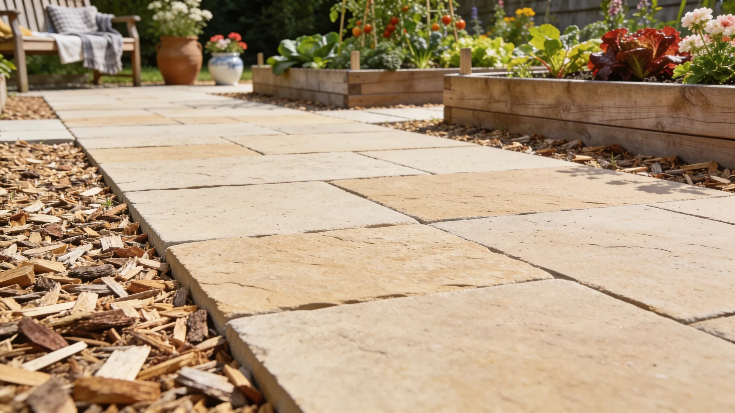 Sandstein-Terrassenplatten: warme Natur statt kaltem Beton unter den Füßen 3 Sandstein-Terrassenplatten: warme Natur statt kaltem Beton unter den Füßen
