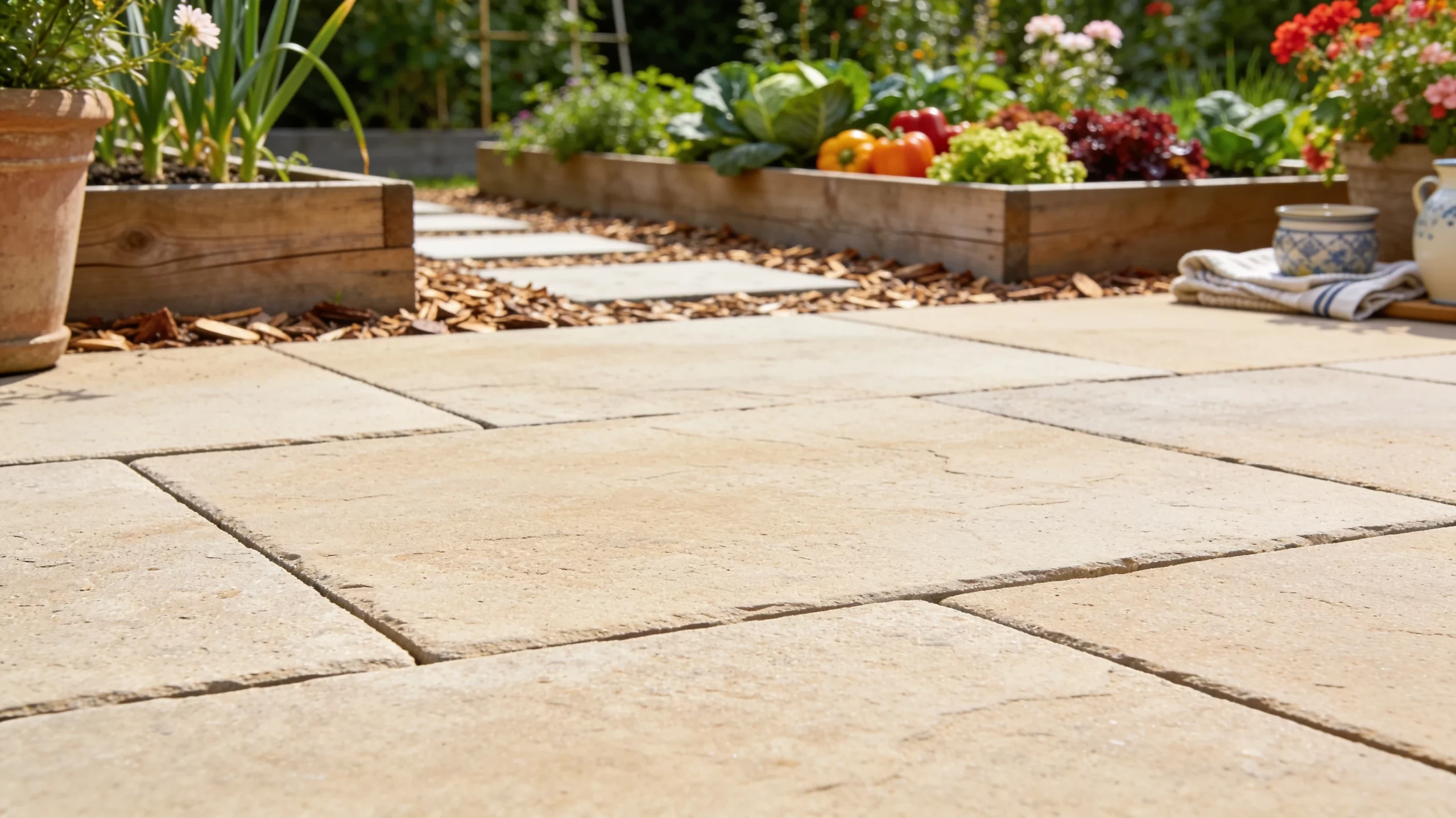 Sandstein-Terrassenplatten: warme Natur statt kaltem Beton unter den Füßen 1 Sandstein-Terrassenplatten: warme Natur statt kaltem Beton unter den Füßen