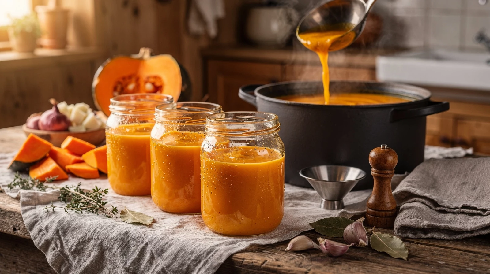Kürbissuppe einkochen: So macht ihr die Herbsternte haltbar für den ganzen Winter 2 Kürbissuppe einkochen: So macht ihr die Herbsternte haltbar für den ganzen Winter