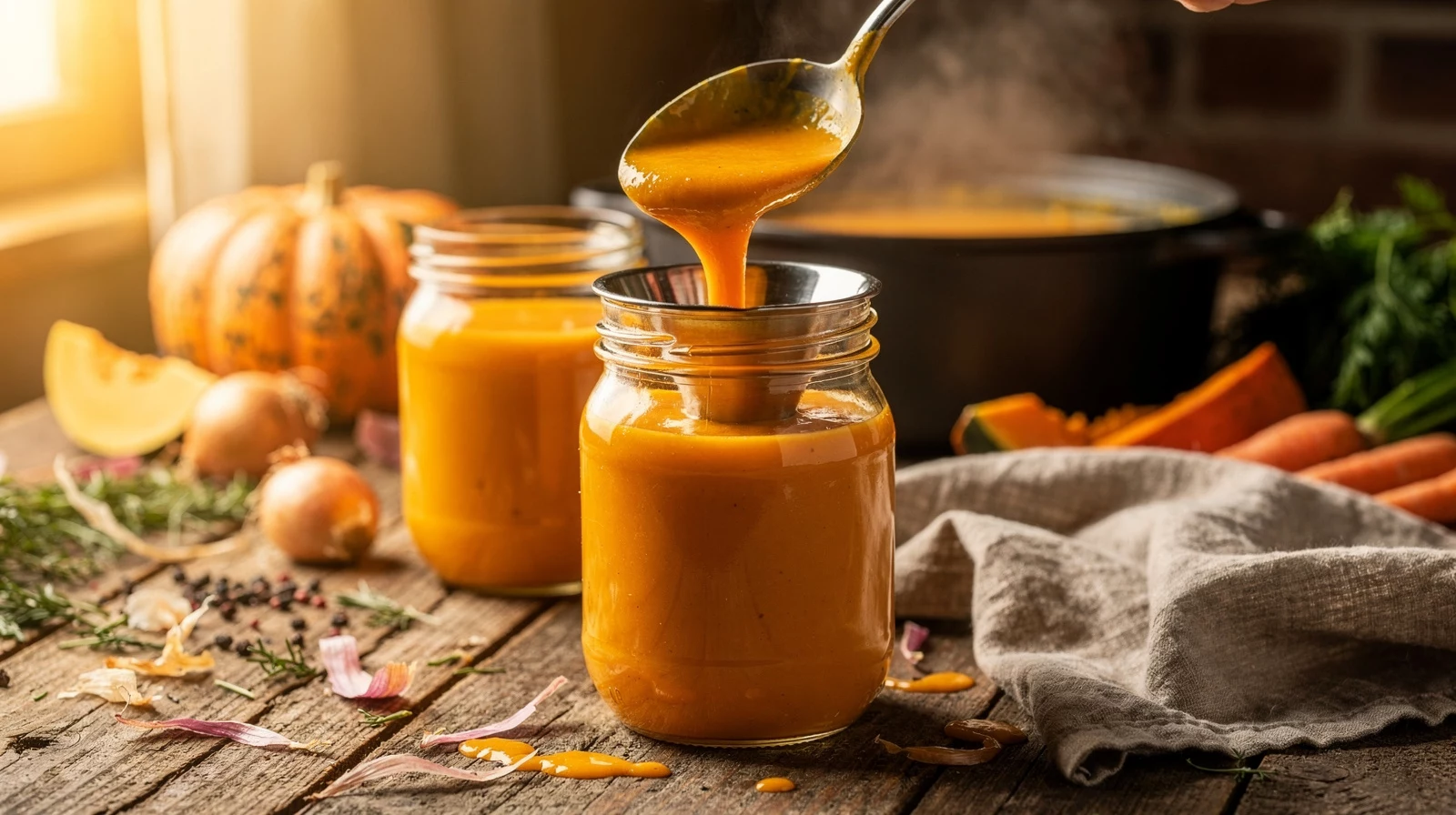 Kürbissuppe einkochen: So machen Sie die Herbsternte haltbar – Rezept und Anleitung 2 Kürbissuppe einkochen: So machen Sie die Herbsternte haltbar – Rezept und Anleitung