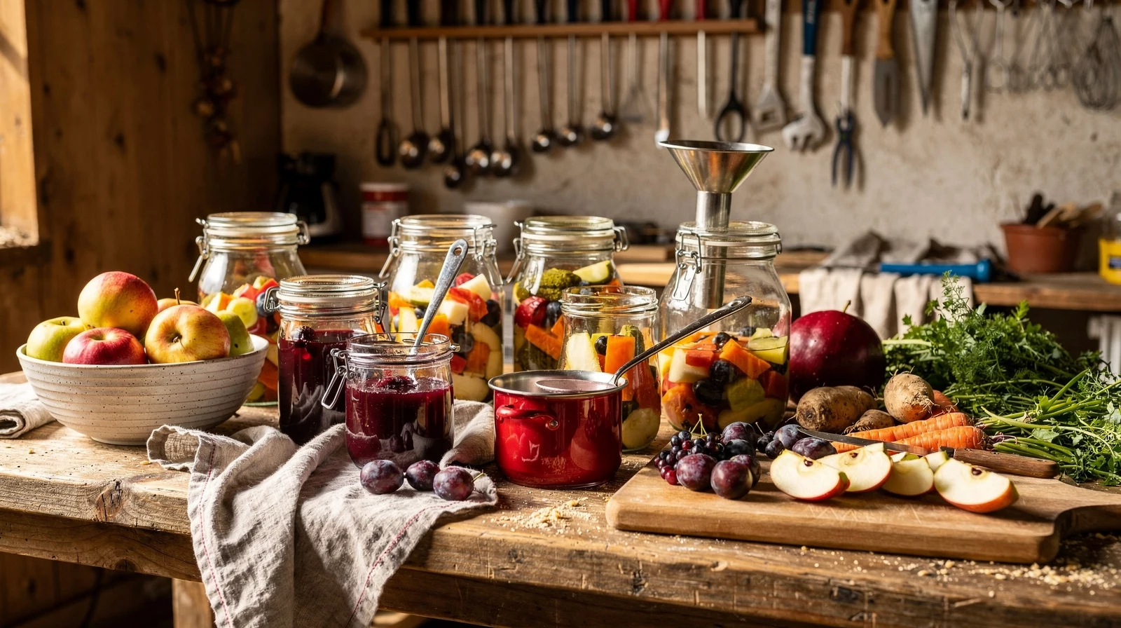 Einkochen für Anfänger: Obst, Gemüse und Marmeladen sicher haltbar machen – die komplette Anleitung