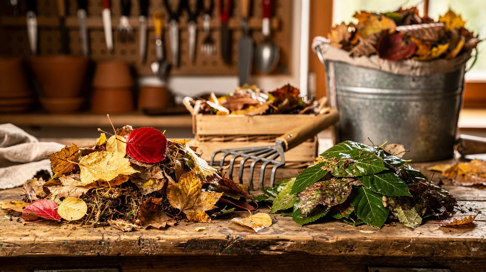 Herbstlaub-Kompost selber machen: So wird das Laub im Garten zu schwarzem Gold 2 Herbstlaub-Kompost selber machen: So wird das Laub im Garten zu schwarzem Gold