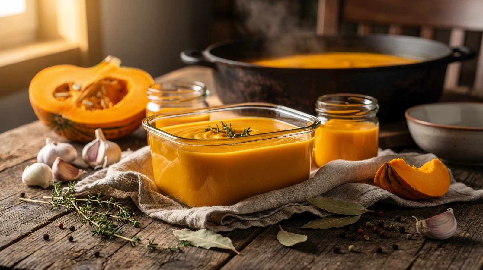 Kürbissuppe einfrieren: So bleibt die cremige Herbstsuppe monatelang frisch
