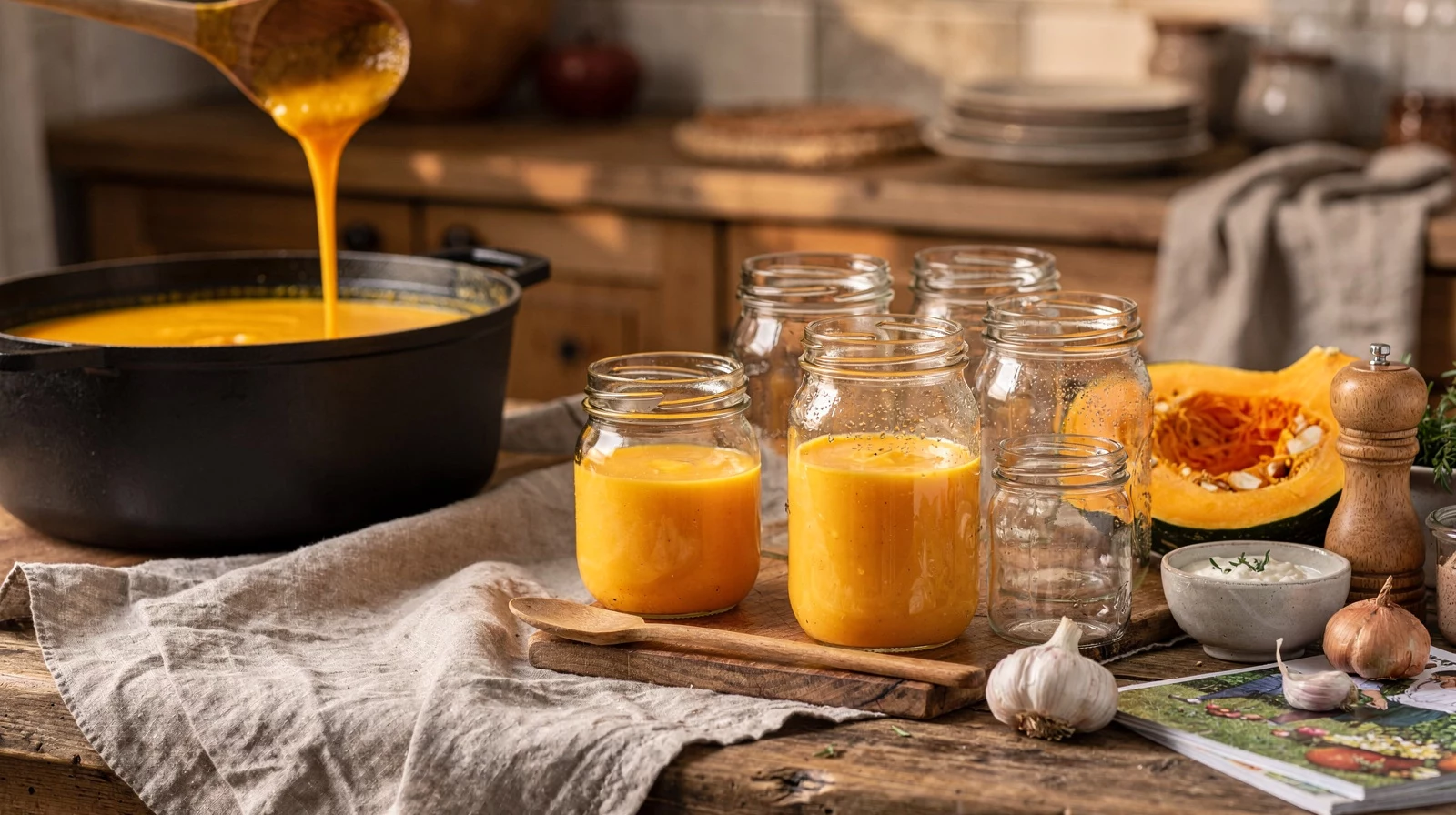 Kürbissuppe einfrieren: So bleibt die cremige Herbstsuppe monatelang frisch