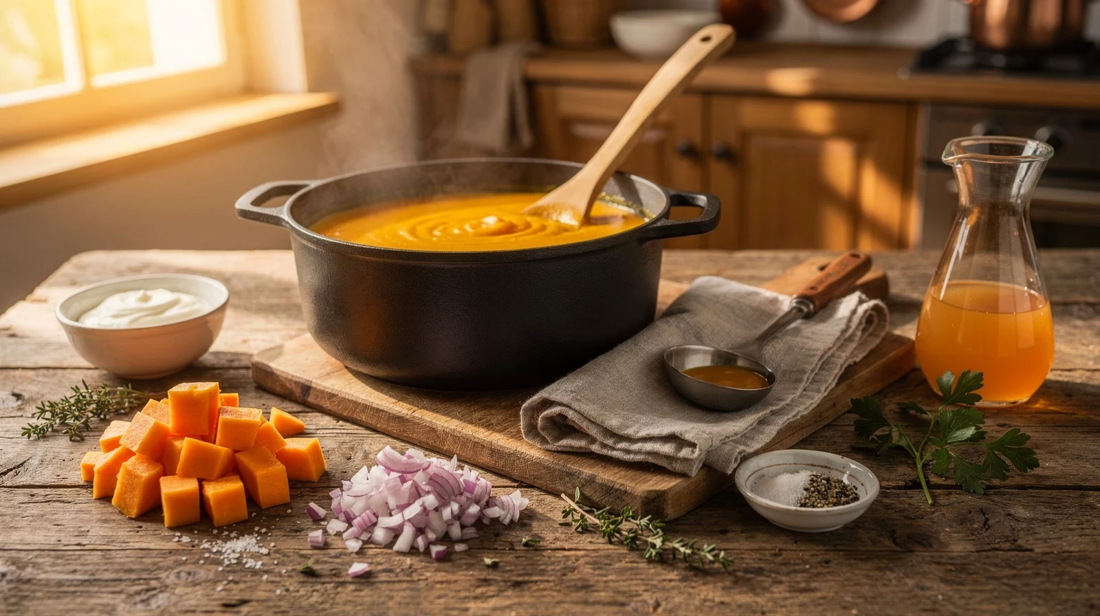 Kürbissuppe selber machen: Das cremige Grundrezept mit den besten Herbst-Variationen 2 Kürbissuppe selber machen: Das cremige Grundrezept mit den besten Herbst-Variationen