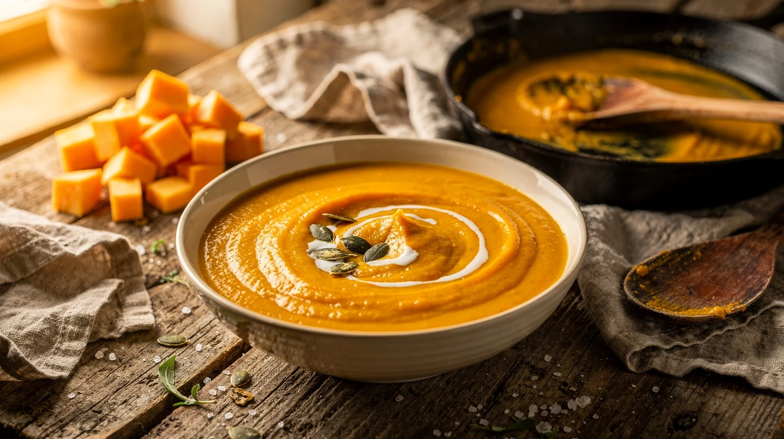 Kürbissuppe wie vom Profi: Der eine Trick für die sämigste Herbstsuppe